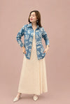 Pastel Grey Abstract Rayon Shirt
