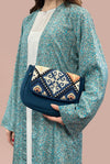 Dark Blue Cotton Handbag